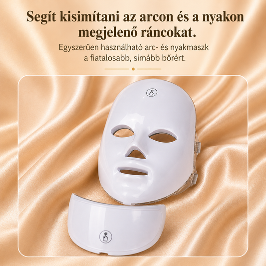 Vellura LED Arcfiatalító Maszk + Nyakrész