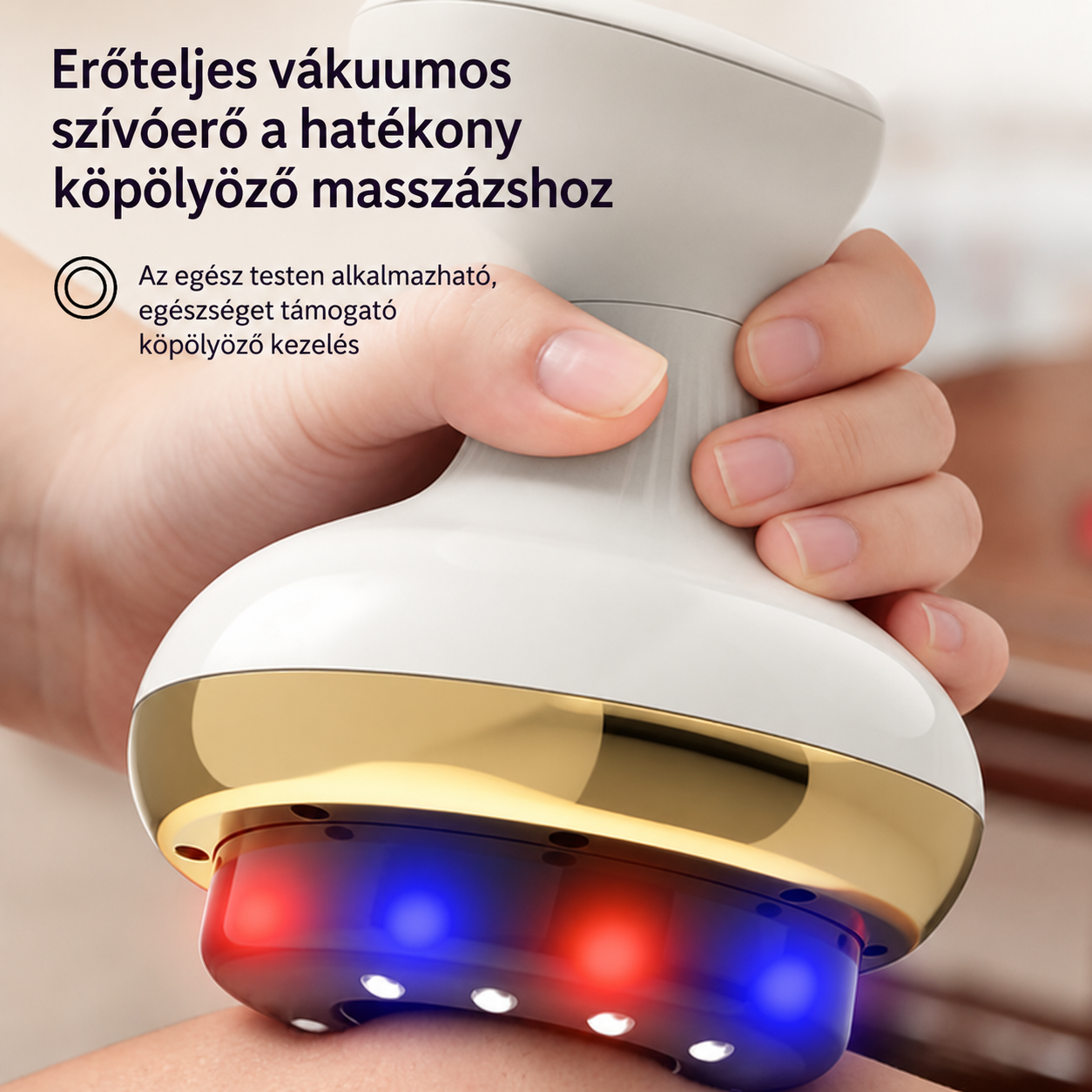 Vellura ContourPro — Elektromos Vákuumos Testmasszírozó & Gua Sha Test- és Alakformáló Eszköz
