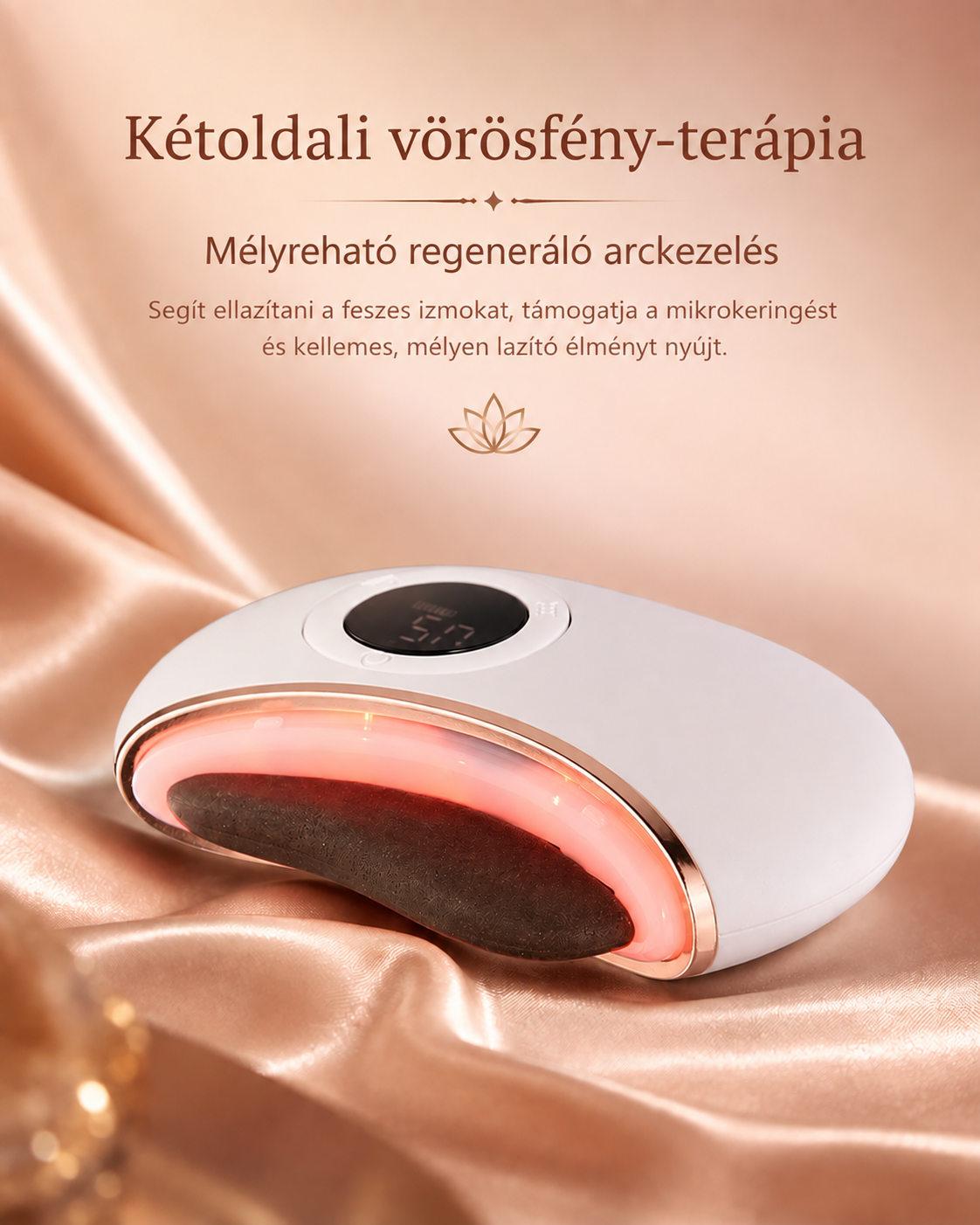 Vellura Gua Sha Pro — Elektromo Gua Sha melegítő funkcióval